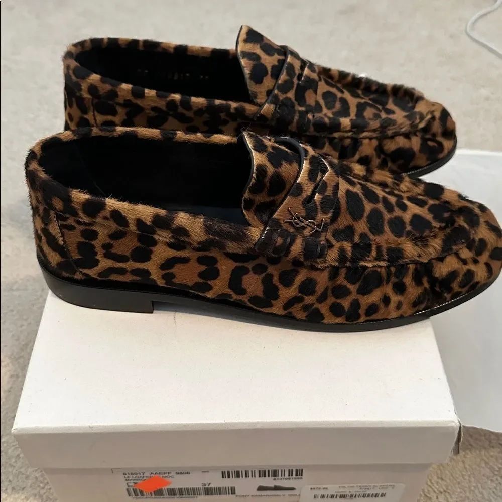 NWT Saint Laurent Pony Hair Limited Loafers 37